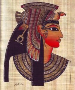 she was the last pf the Ptolemies, she had a hardly less romantic life than that which literary tradition has given her, she killed herself with a snake