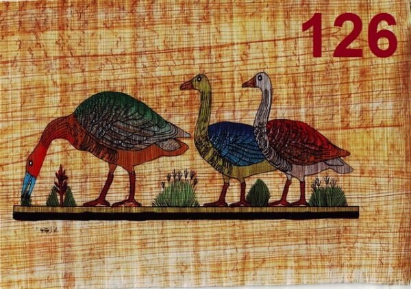The left side from the board of six geese in medium, that they were found in a private tomb at MEIDUM, in BENI-SUEF. The bench of NEFERMAAT and his wife ATET, the work dates from early in the reign of SNEFRU, of the fourth Dynasty, the old kingdom. This scene is regarded the most famous in the history of the ancient Egyptian art. It is kept now in the EGYPTIAN museum.