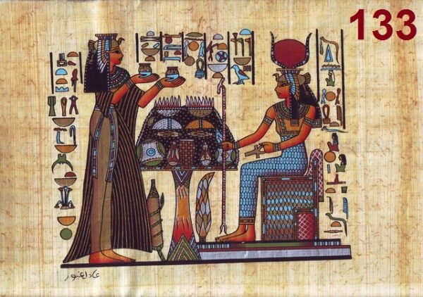 Nefertary Proffers Offerings to Isis