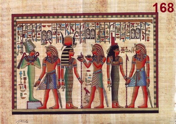 Ramses and Nefertary Present flowers to Hathor