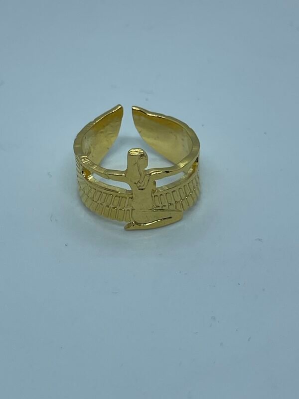 ISIS winged sterling silver ring