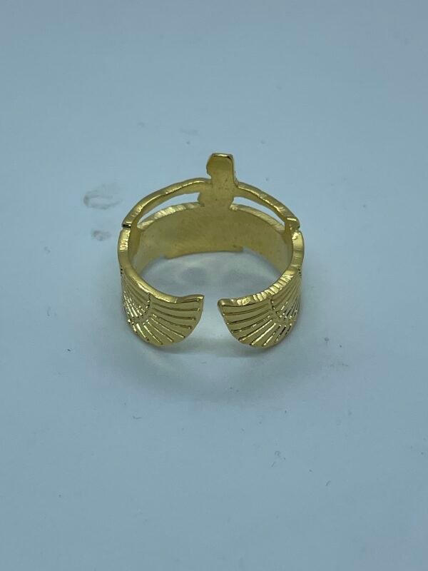ISIS winged sterling silver ring - Image 2