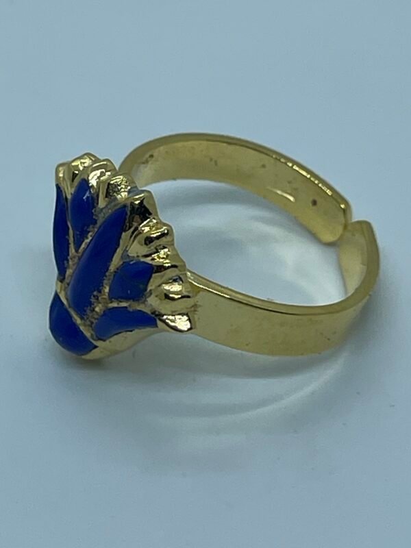lotus flower silver ring - Image 2