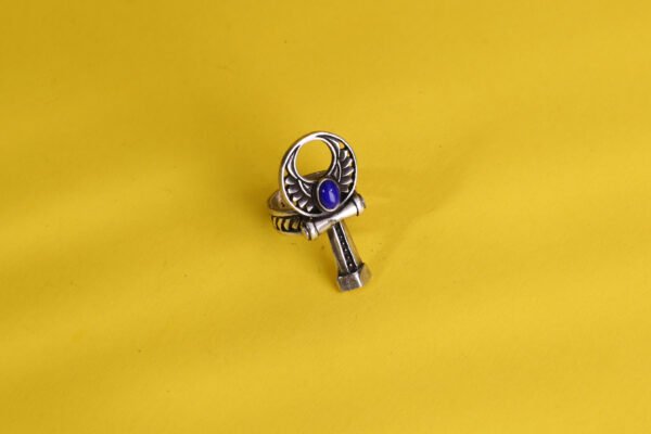 Ankh cross silver ring - Image 5