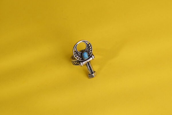 Ankh cross silver ring - Image 7