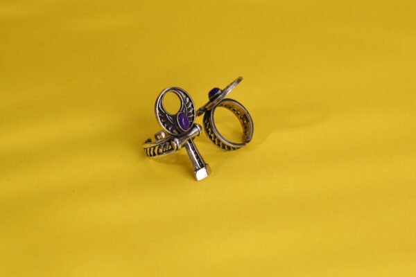 Ankh cross silver ring - Image 15