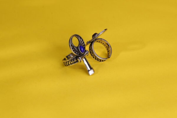 Ankh cross silver ring - Image 16