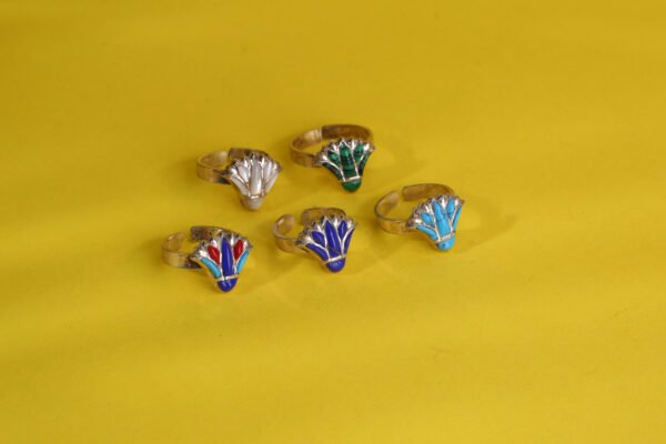 Sterling silver, lotus flower, ring. comes in gold plated, silver or black