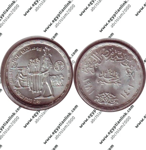 Silver coin, FAO World food day "Year 1981"