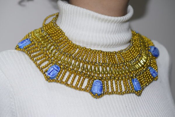 Queen Cleopatra scarabs Necklace Gold - Image 2