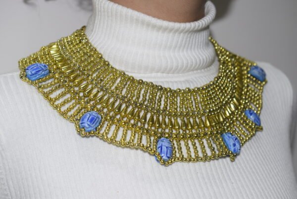 Queen Cleopatra scarabs Necklace Gold - Image 4