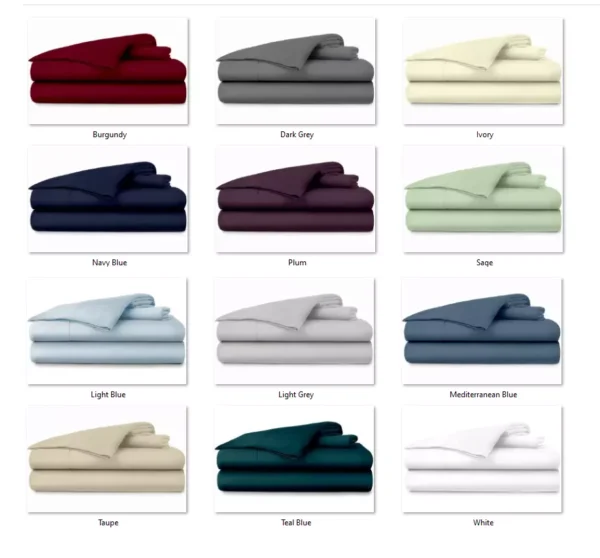 Egyptian cotton blend bed sets