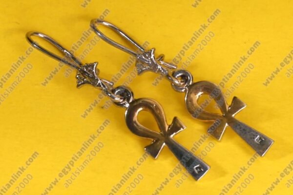 925 Silver Earrings The ankh - Image 2